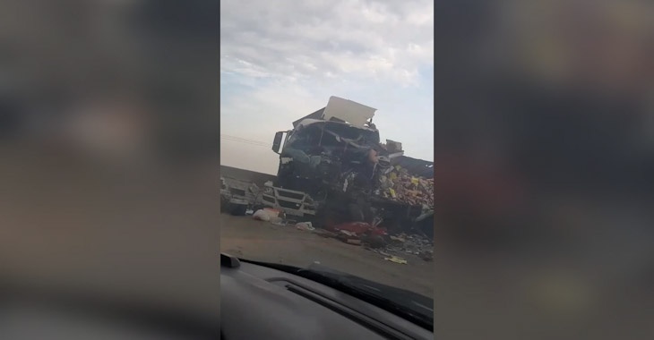 На трассе Волгоград-Москва в лобовом столкновении фур погибли два водителя (ВИДЕОШОК)