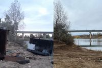 Берег Ахтубы под Волгоградом очистили от проржавевших судов