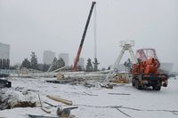 В Волгограде завершен демонтаж колеса обозрения в ЦПКиО