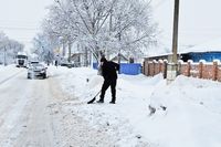 Фролово Волгоградской области завалило снегом к утру 15 января