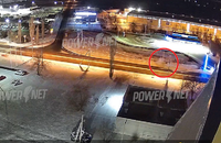 Момент наезда авто на столб в Волжском попал на видео