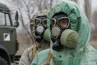 Военные преодолели зараженную территорию в ходе учений под Волгоградом