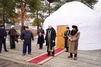 В центре Волгограда появилась казахская юрта