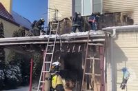 МЧС опубликовало видео горящего дома на севере Волгограда