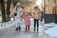 Жуткий гололед сковал улицы Волгограда