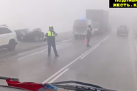 Под Волгоградом произошло массовое ДТП на туманной трассе