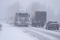 В Волгограде введут запрет на движение грузовиков из-за снегопада