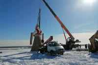 В Волгоградском ЦПКиО завершилась установка 10-метрового чучела