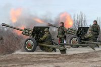 В Волгограде выстрелили из пушек в честь защитников Отечества