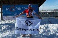 Ни дня без побед! Сотрудница ЕвроХим-ВолгаКалия оказалась первой в забеге «моржей»