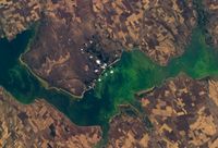 Космонавт поделился пугающим фото волгоградского водохранилища