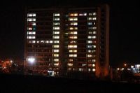 В окнах общежития ВолГУ зажглась цифра «40»