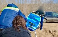 На Ахтубе под Волгоградом спасли тонущих сапбордистов