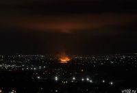 В Городище под Волгоградом тушат пожар у пруда