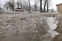 Машины буквально плывут: проливной дождь затопил дороги Волгограда