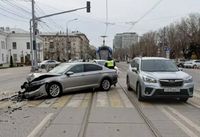 Два трамвая изменили маршрут из-за ДТП в центре Волгограда