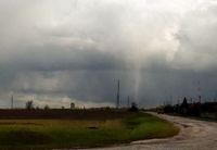 Ураганное торнадо запечатлели в Волгоградской области