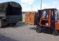 Груз из бесплиотников и автоприцепов отправился на СВО из Волгоградской области