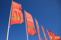 2000 флагов украсили улицы Волгограда перед 9 Мая