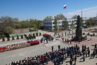 Под Волгоградом открыли памятную стелу «Рубеж Сталинградской доблести»