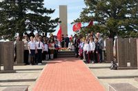 Под Волгоградом открыли обновленный памятник «Высота 180.9»