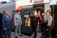 В Волгоград из Москвы спецпоездом доставили «Огонь памяти»