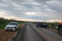 В массовом столкновении на трассе погибли два человека. Еще шестеро пострадали