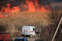 Пожары угрожают пяти районам Волгоградской области