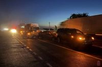 Два массовых ДТП из-за фур произошло на улице Шурухина в Волгограде