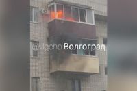 В Волгограде ребёнок госпитализирован после пожара в девятиэтажке на ул. Штеменко