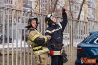 В Волгограде потушили условный пожар в депо