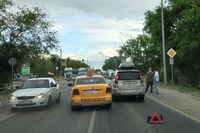 Под Волгоградом из-за ДТП пробка сковала трассу через Волго-Ахтубинскую пойму