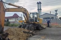 В Волгограде длинные пробки сковали перекопанную улицу Электролесовскую