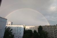 Волгоградцы после грозы залюбовались двойной радугой: фото