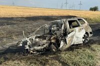Под Волгоградом двое заживо сгорели в машине после лобового столкновения с фурой