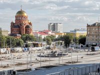 Работа кипит: что происходит на месте реконструкции Привокзальной площади Волгограда