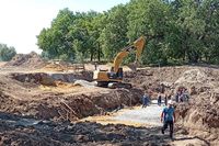 Строительство 26 ВПС началось в Волго-Ахтубинской пойме