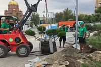 Площадь у вокзала в Волгограде украсят хвойные «карлики», сирень и цветы