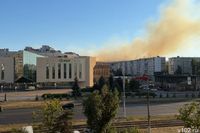 «Пламя идёт стеной»: в Волгограде МЧС пытается остановить пожар в Чапурниковской балке