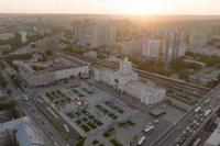 Геометрию новой площади у вокзала в Волгограде показали с высоты