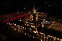Комсомольский мост Волгограда «воспарил» в воздухе, благодаря подсветке
