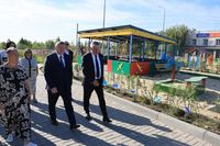 Андрей Бочаров 1 Сентября посетил новый детсад в Волгограде