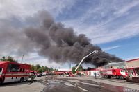 В Волгограде опубликованы первые кадры с места пожара в здании «Светофора»