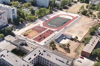 В волгоградской школе открылась новая спортивная площадка
