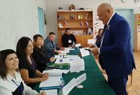 Герой Труда Александр Колесниченко проголосовал в селе под Волгоградом
