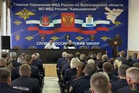Генерал Гищенко представил личному составу новых начальников в Камышине и Дубовке