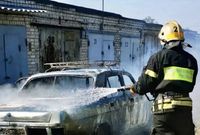 Легковушка выгорела до тла в Волгограде