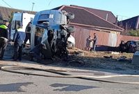 На юге Волгограда перевернулась «Медпомощь»