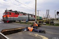В Заволжье на три ночи закроют железнодорожный переезд