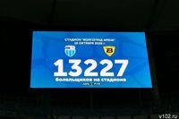 13227 болельщиков пришли на матч «Ротора» и «Волги»